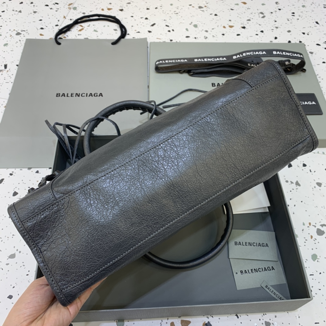 Balenciaga Classic City Medium Handbag Shoulder Bag Dark Gray